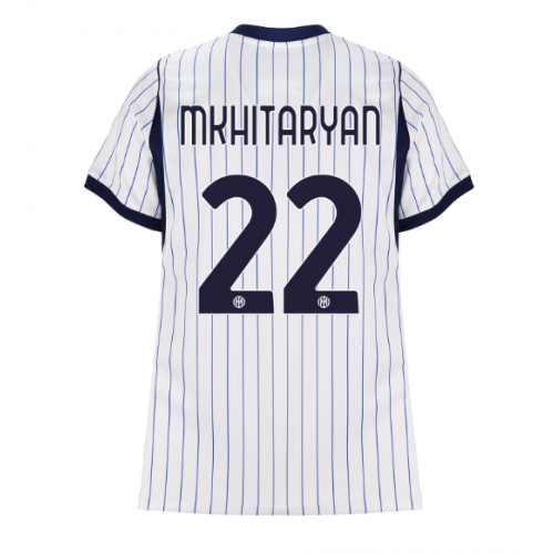Billige Fotballdrakt Inter Milan Henrikh Mkhitaryan #22 Replika Bortedrakt Dame 2026-27 Kortermet Billige Fotballdrakt Inter Milan Henrikh Mkhitaryan #22 Replika Bortedrakt Dame 2026-27 Kortermet